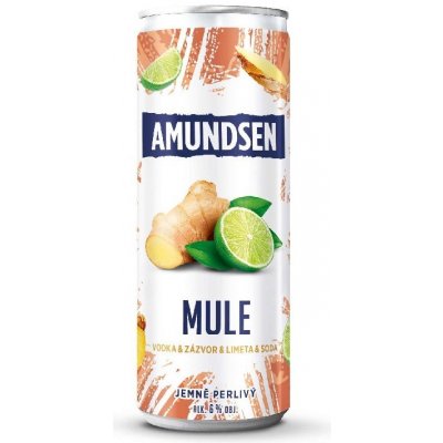 Amundsen Mule vodka & zázvor & limeta & soda 6% 0,25 l (plech) – Zboží Dáma