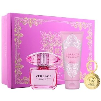 Versace Bright Crystal Absolu EDP 90 ml + tělové mléko 100 ml + klíčenka dárková sada