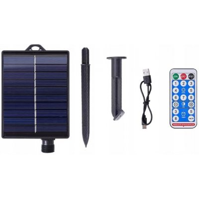 Solární panel s lithiovou baterií 4,5V 1,2W 8 režimů svícení IP65 – Sleviste.cz