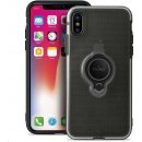 Pouzdro Puro ochranné iPhone X / Xs 5.8" s magnetickým kroužkem černé