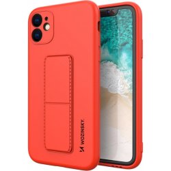 Pouzdro Wozinsky Flexibilní silikonové se stojánkem iPhone 12 Pro MAX red