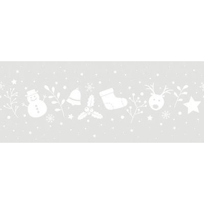 Vánoční statická bordura na sklo W4 20 x 150 cm / Dekorativní statické bordury sněhuláček d-c-fix – Zbozi.Blesk.cz