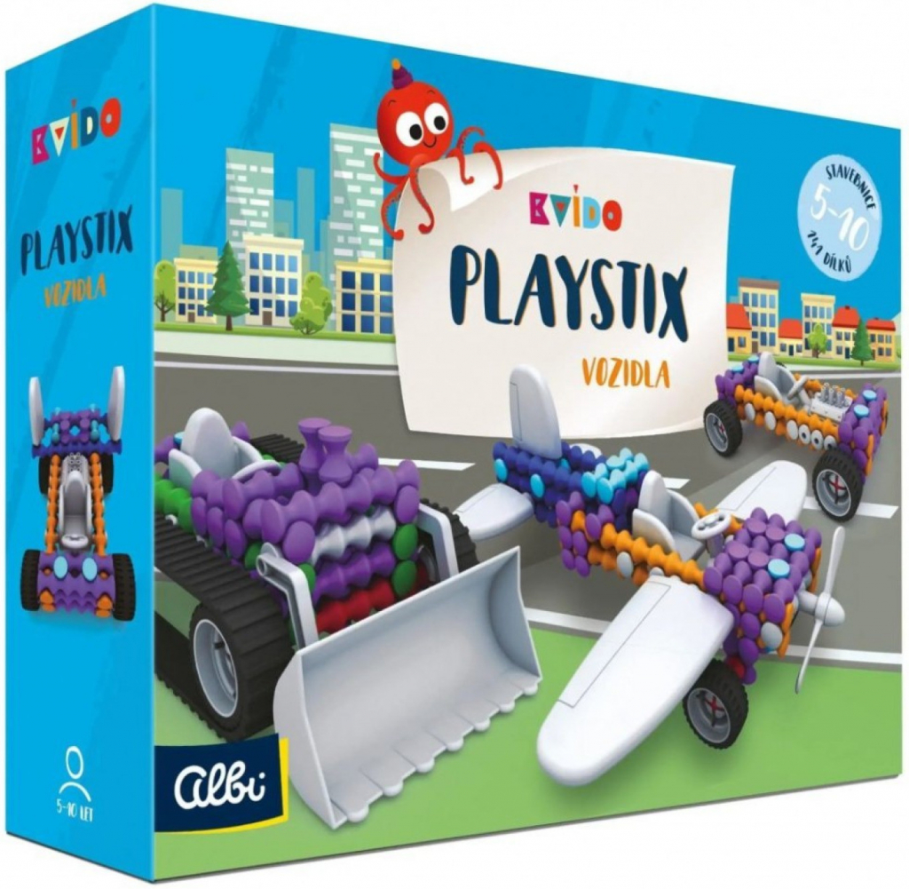 ALBI Kvído Playstix vozidla 146 ks