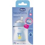 Chicco Natural Feeling kojenecká láhev modrá 250ml – Zboží Mobilmania