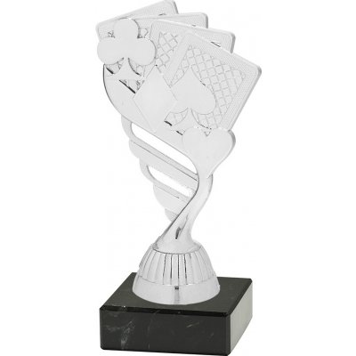 Soška KARTY M/P432 Soška stříbrná výška 15 cm – Zboží Mobilmania