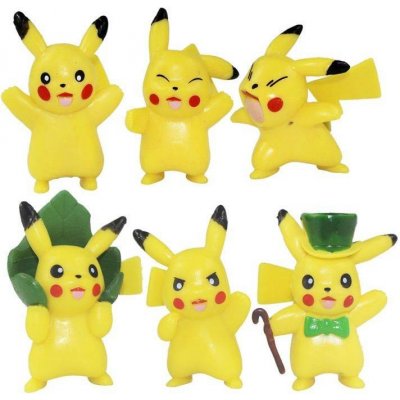 Figurky na dort pokémon 6ks Pikachu 4cm - Cakesicq – Zboží Mobilmania