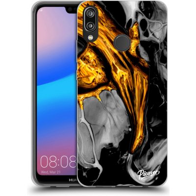 Pouzdro Picasee silikonové Huawei P20 Lite - Black Gold čiré – Zbozi.Blesk.cz