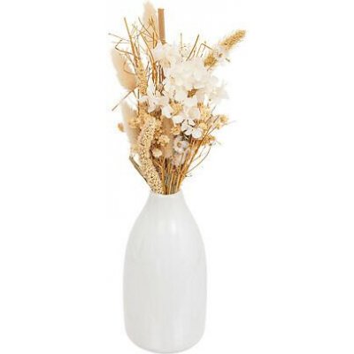 Atmosphera Keramická váza Flo bílá s květinovou aranžmá do obývacího pokoje 27 cm – Hledejceny.cz