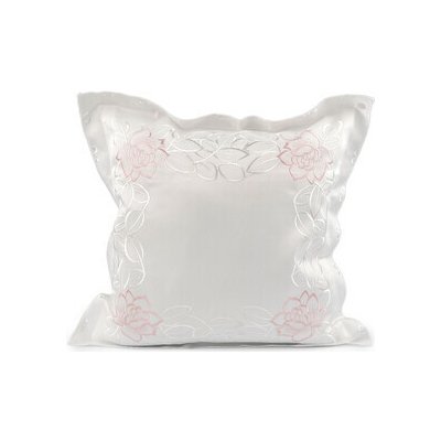 Povlak na polštář vyšívaný 45x45 cm Balení: 2 ks, Varianta: 4 bílá pudrová – Sleviste.cz