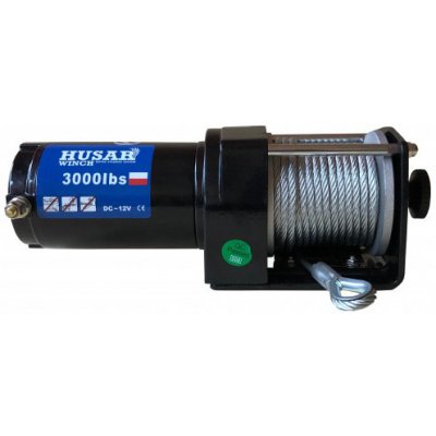 HUSARWINCH Naviják Husar Winch BST 3000, 12V, ocelové lano – Hledejceny.cz