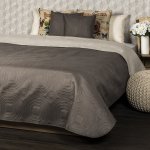 4Home Přehoz na postel Doubleface hnědá/béžová 220 x 240 cm 2x 40 x 40 cm – Zboží Dáma