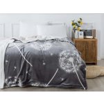 Xpose Mikroplyš deka Pampelišky beránkem šedá 200x220 – Zboží Mobilmania