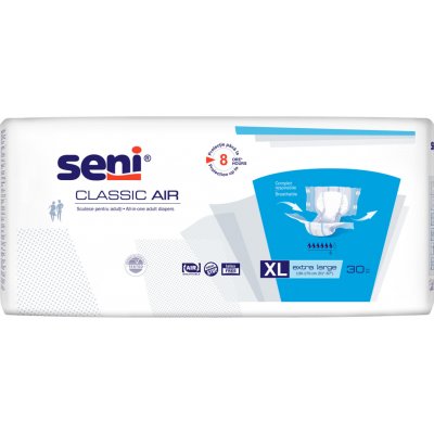 Seni Classic Air absorpční plenkové kalhotky s lepítky XL, 30 ks – Zboží Dáma