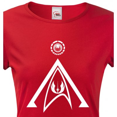 Bezvatriko.cz 1967 Dámské tričko Star Trek Červená – Zboží Mobilmania