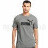 Pánské Tričko Puma pánské tričko ESS Logo Tee Medium gray Heather