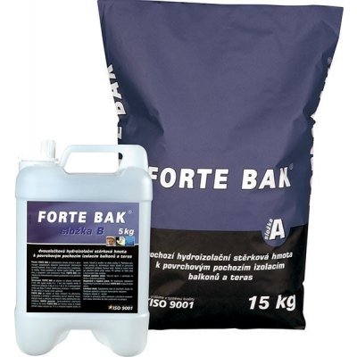 FORTE BAK hydroizolační pochozí stěrka 20 kg A + B (sada 15+5kg) – Zboží Mobilmania