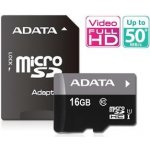 ADATA microSDHC 16 GB Class 10 AUSDH16GUICL10-RA1 – Hledejceny.cz