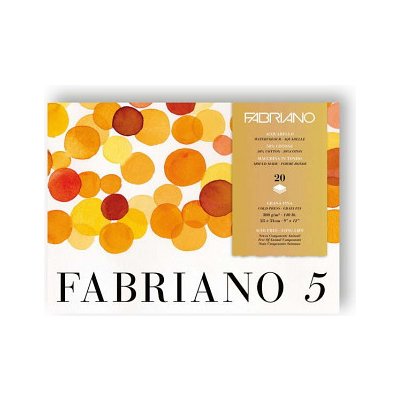 Fabriano Blok pro akvarel 5 23x31cm 300g Cold pressed – Zboží Dáma