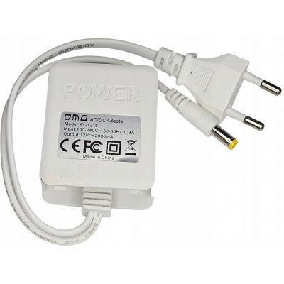 ZASILACZ DC 12V 2A / AC 100-240V 50/60Hz ADAPTÉR 5,5 mm / 2,5 mm NABÍJEČKA – Sleviste.cz