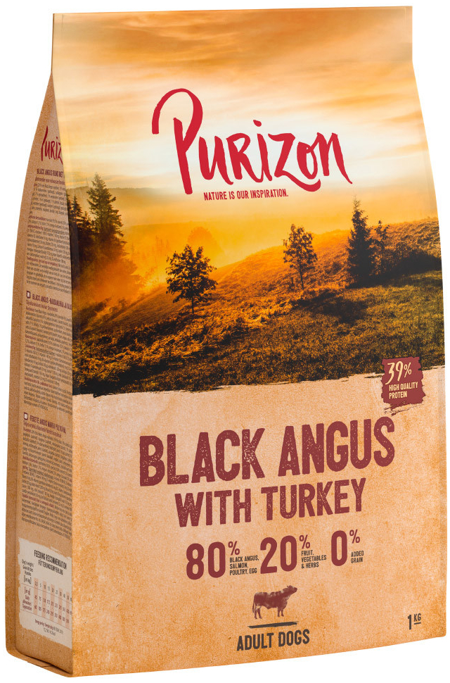 Purizon Adult 80:20:0 Black-Angus hovězí s krocanem bez obilovin 4 kg