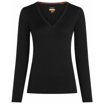 ICEBREAKER Wmns Merino 200 Oasis LS V Neck Black – Sleviste.cz