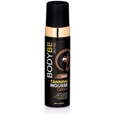 BODYBE Samoopalující tónovací pěna korigující barvu – Dark – Cacao – 200ml – Zboží Mobilmania