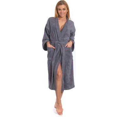 Župan kimono 02 Dark Grey – Zboží Mobilmania