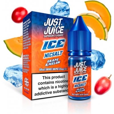 Just Juice Salt ICE Grape & Melon 10 ml 20 mg – Zbozi.Blesk.cz