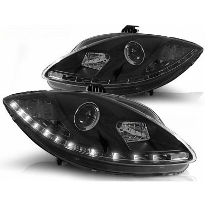 Přední světla SEAT LEON, ALTEA, TOLEDO 1P 05-09 - černé – Sleviste.cz