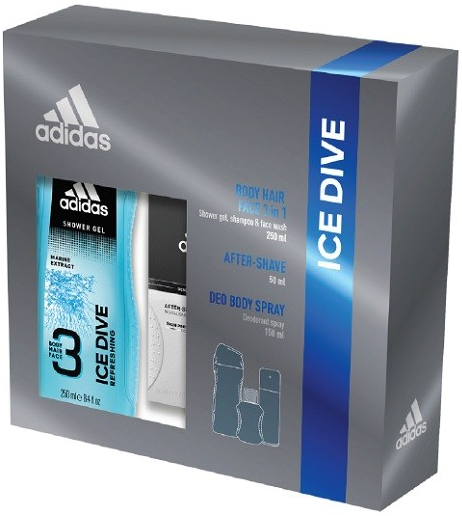Adidas Ice Dive EDT 50 ml + sprchový gel 250 ml dárková sada