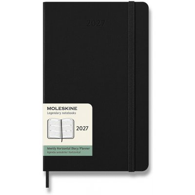 Moleskine A5 týdenní 2027 černý – Zboží Živě