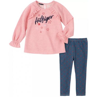 Tommy Hilfiger oblečení pro holčičku Fleece Tunic Denim Legging Se – Zboží Mobilmania