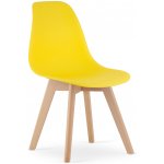 Textilomanie Kito Žlutá s bukovými nohami – Sleviste.cz