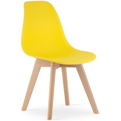 Textilomanie Kito Žlutá s bukovými nohami – Sleviste.cz