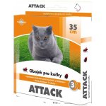 Attack antiparazitární obojek 35 cm – Zboží Mobilmania