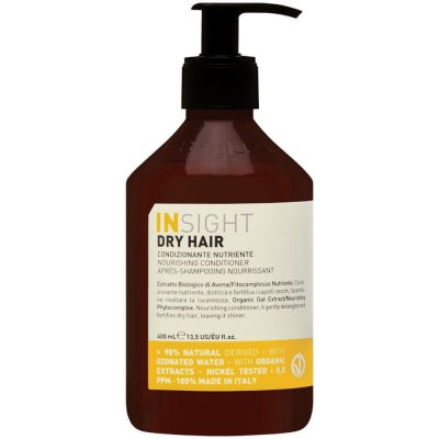 Insight Dry Hair ochranný kondicionér pro suché a poškozené vlasy intenzivně hydratuje a regeneruje prameny 400 ml