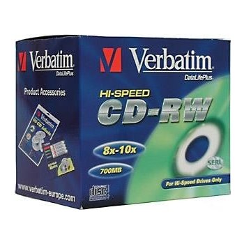 Verbatim CD-RW 700MB 8-12x, jewel, 10ks (43148)