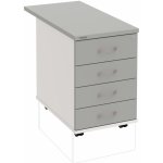 Hobis K 34 C P 80 4 zásuvky podél 80 cm šedá bílá – Hledejceny.cz