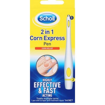 Scholl CORN EXPRESS PEN 2 in1 pero na kuří oka 2v1, 1 ml