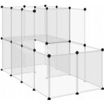 vidaXL Klec pro malá zvířata průhledná PP a ocel 142 x 74 x 93 cm – Sleviste.cz