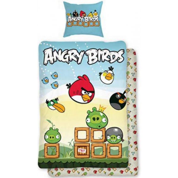 Povlečení HALANTEX povlečení Angry Birds attack bavlna 140x200 70x90