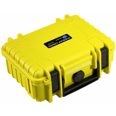 B&W Outdoor Case Type 500 yellow, foam 500/Y/SI