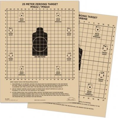 Terč RITE IN THE RAIN M16A2/M16A4 nastřelovací 25 metrů – Zboží Dáma