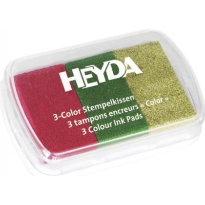 Heyda razítkovací polštářek 3 barvy vánoční – Zboží Mobilmania