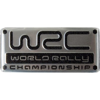 AVISA Avisa Hliníkové samolepící 3D logo WRC - World Rally Championship - – Hledejceny.cz