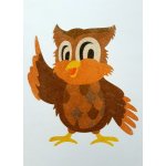 Radost v písku Šablona na pískování moudrá sova A5 148 x 210 mm – Zboží Dáma