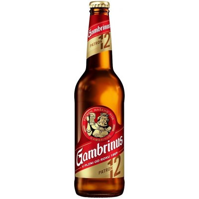 Gambrinus PATRON 12 světlý ležák 5% 0,5 l (sklo) – Zbozi.Blesk.cz