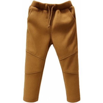 Tommy's design zimní manšestrové kalhoty s fleecem oříškově hnědé – Hledejceny.cz