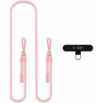 Tech-Protect C5SE CrossBody šňůrka, popruh na telefon přes rameno, růžová – Zboží Živě