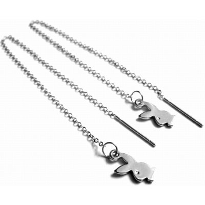 Steel Jewelry náušnice provlékací playboy z chirurgické oceli NS130142 – Hledejceny.cz